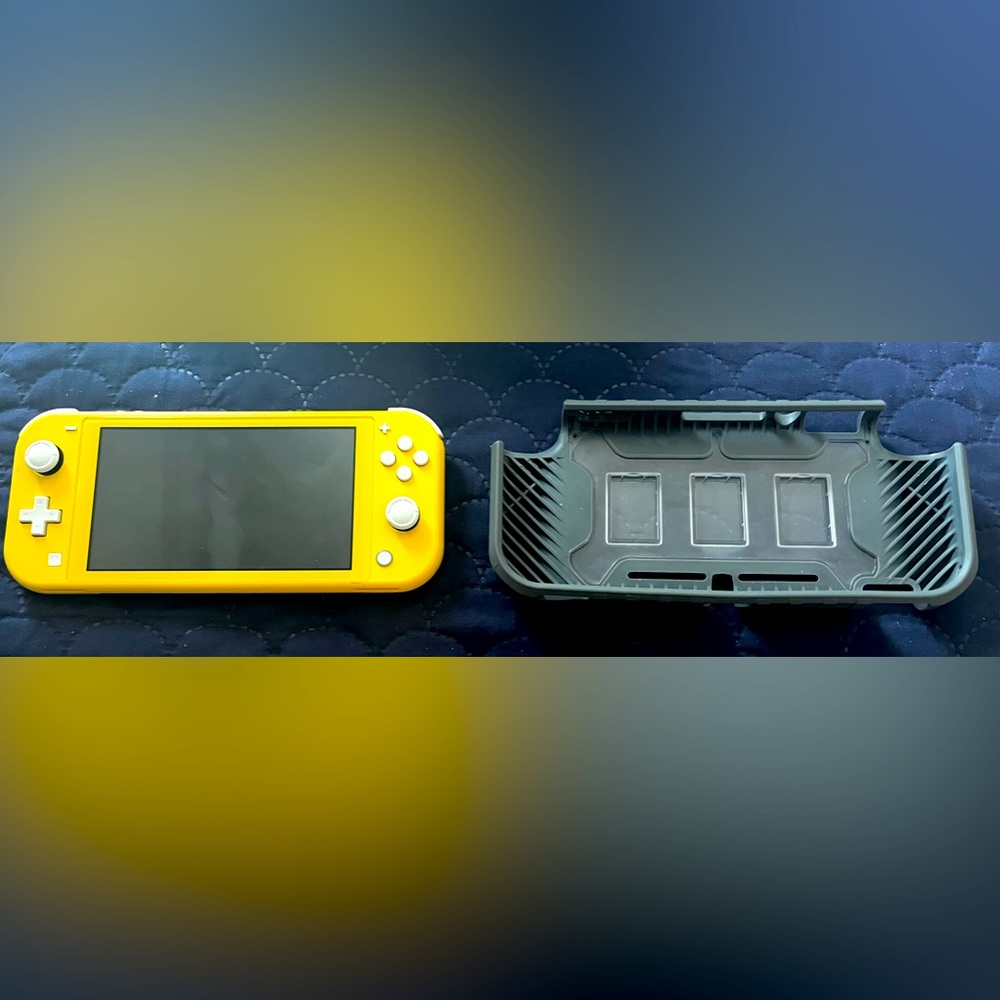 Nintendo Switch Lite with Case that holds games